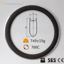 700C 60x25mm Clincher Alloy Brake Surface Carbon Road Bike Rim